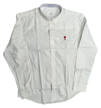 AMI Dress Shirt (White/Blue)