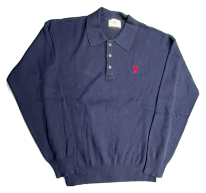 AMI Long Sleeve Polo Shirt