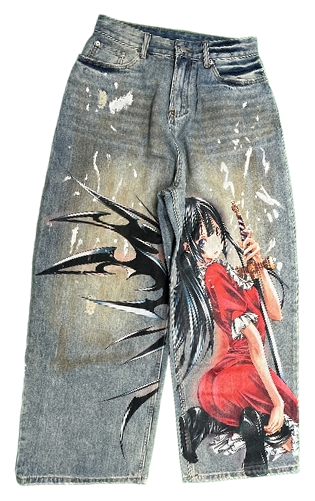 Anime Girl Blue Jeans