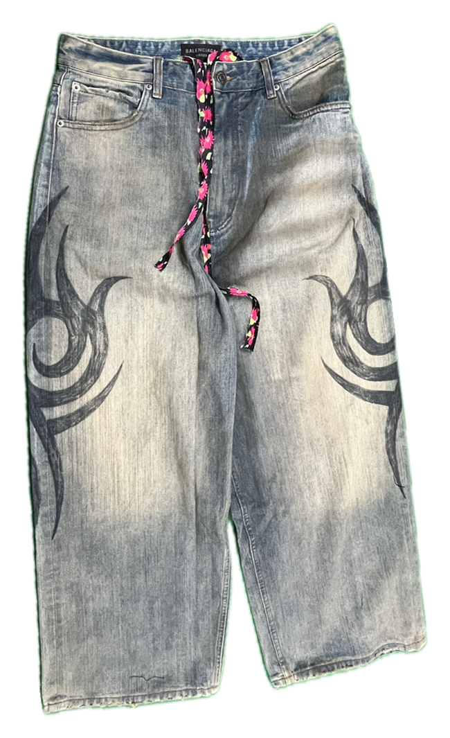 Balenciaga Y2K Tribal Jeans