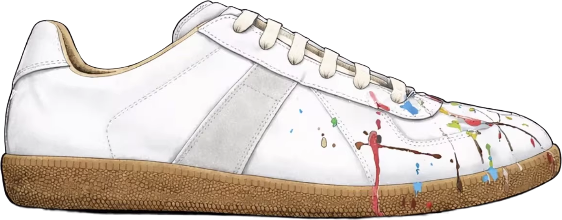 Best White Paint Splatter Margiela GATs