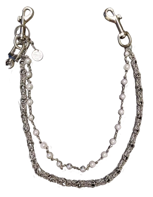 Budget CH Style Double Chain with Pearls