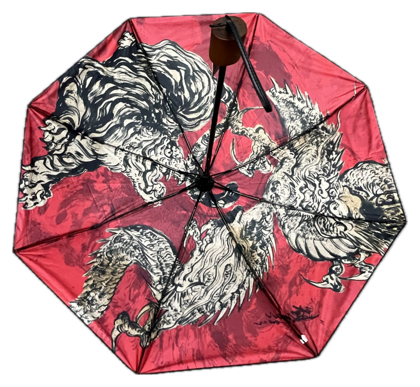 Japanese Art Retractable Umbrella