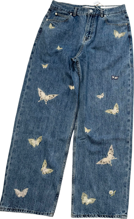 Our Legacy Butterfly Embroidered Jeans