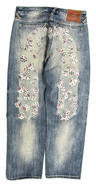 Palace x Evisu Embroidered Dice Jeans