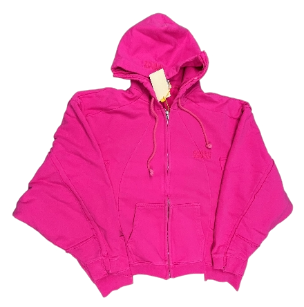 Plain Washed Distressed ZipUp (in Black or Pink colourways)