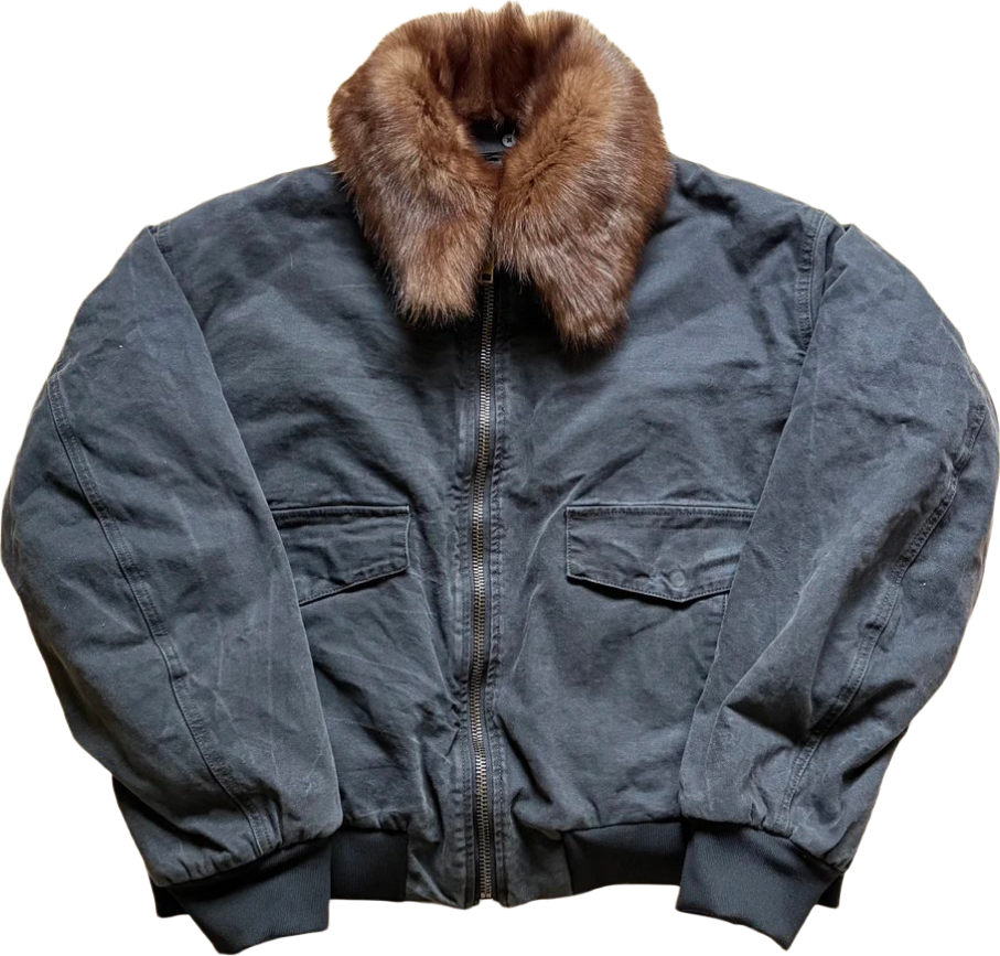 Prada Bomber with Removable Fur Collar