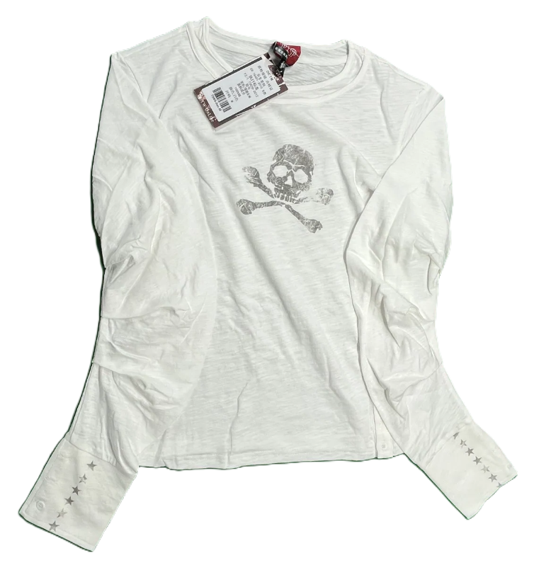 Skull Long Sleeve With Goofy Ahh Sleeves