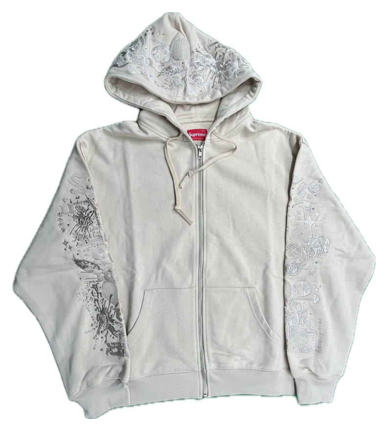 Supreme x AOI Rhinestone Embroidered Hoodie