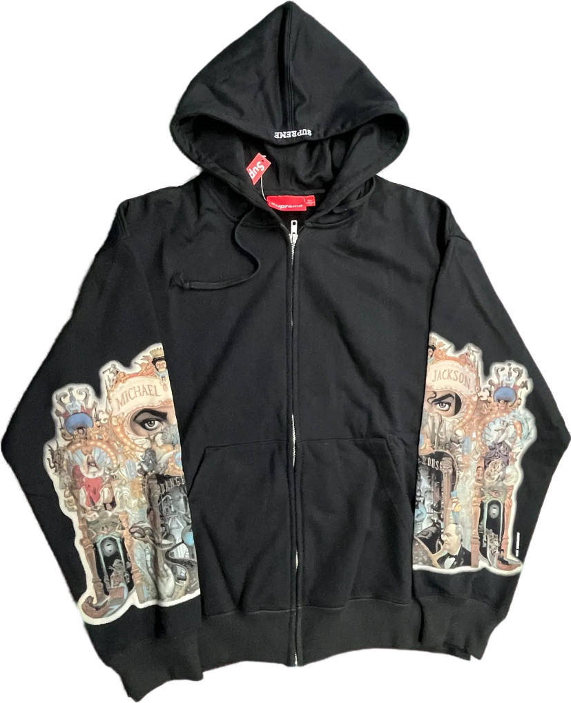 Supreme x Michael Jackson Dangerous ZipUp Hoodie