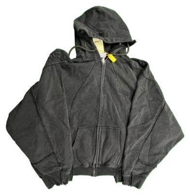 Vetements Baggy Distressed and Heavy Wash ZipUp Jacket