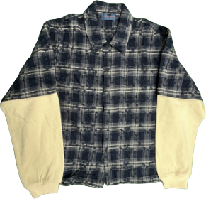Vitesse Haute Fake Plaid Long-Sleeve